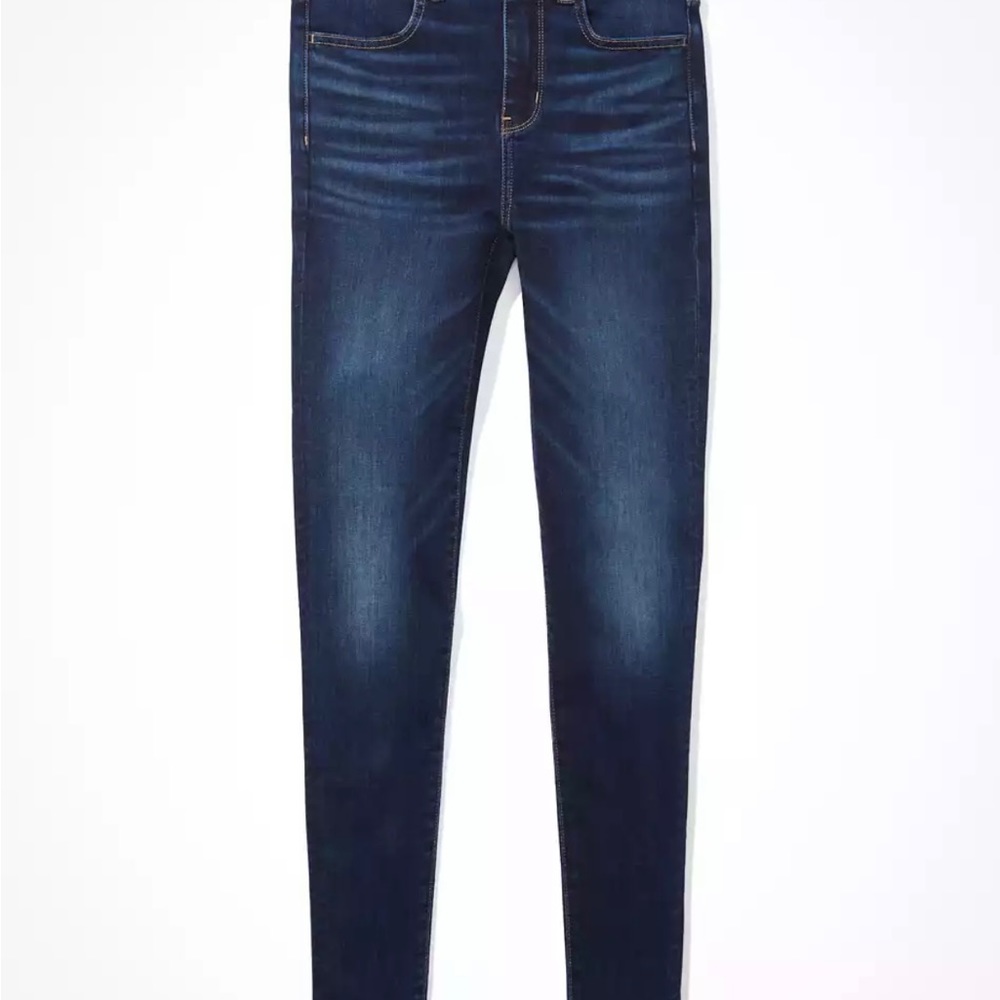 American eagle dark wash highwaisted jeans